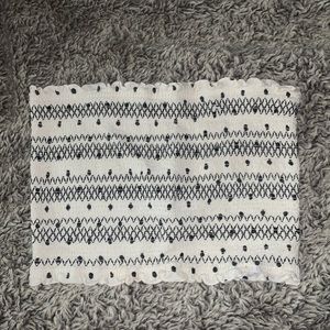 Black & white tube top